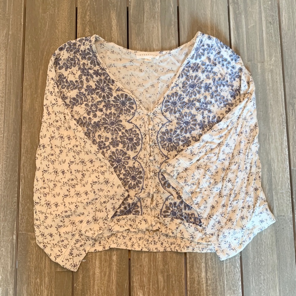 LOVESTITCH Crop Top Blouse